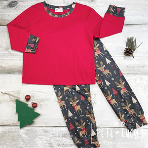 Holiday loungewear-size 3T and 7/8