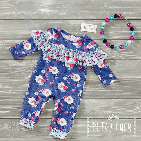 Country Denim infant romper- size 18/24m