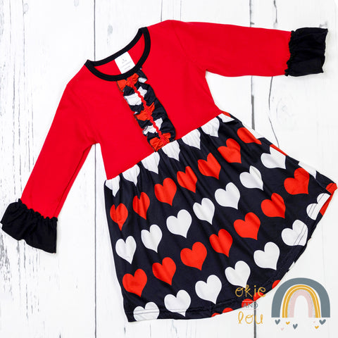 All Over Hearts Dress