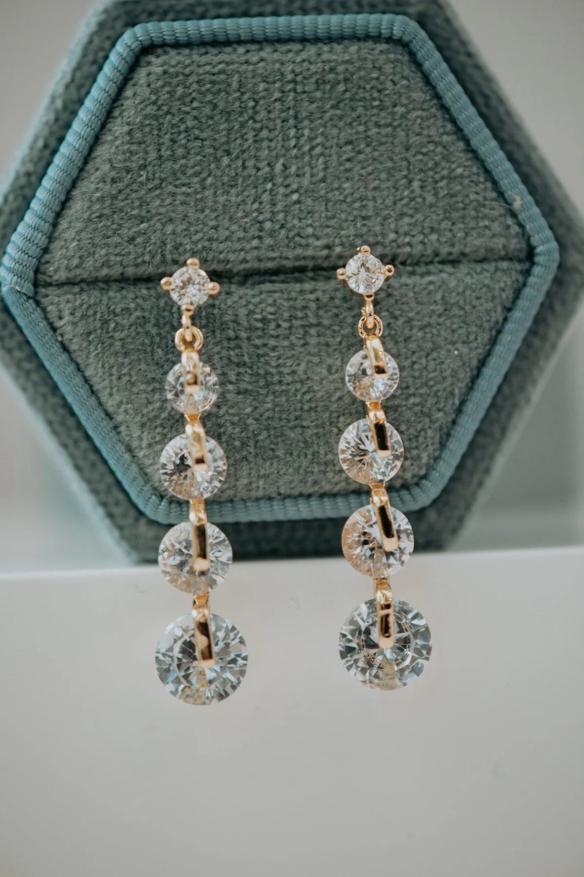 Elayna Gold Dangle Earrings