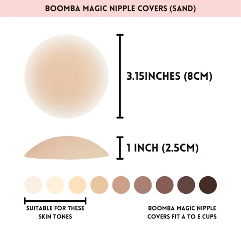 BOOMBA MAGIC NIPPLE ADHESIVE COVERS