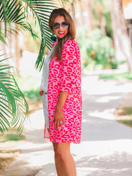 Feeling sassy leopard kimono