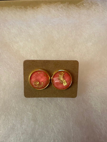 Druzy Stud Earrings 8mm