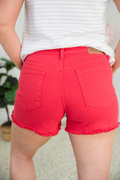 Wild Cherry Judy Blue Shorts