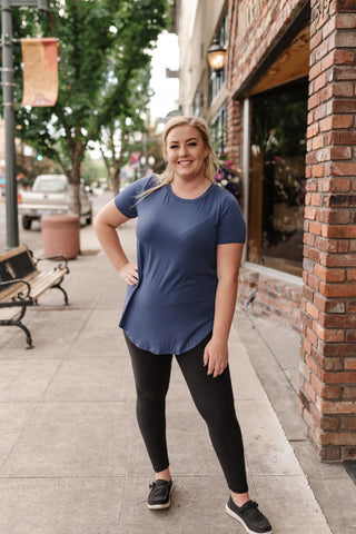 *Everyday Basic Coal Blue Top