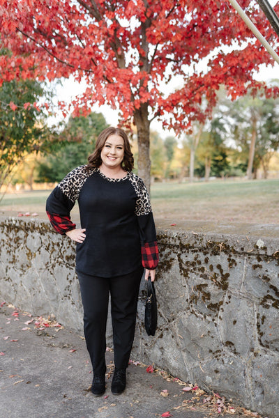 Copy of A Perfect Pattern Mix Raglan Sleeve Top