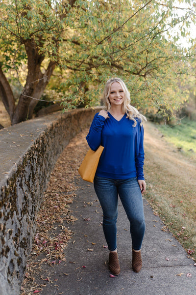 Copy of Lady In Royal Blue Top