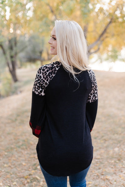 Copy of A Perfect Pattern Mix Raglan Sleeve Top