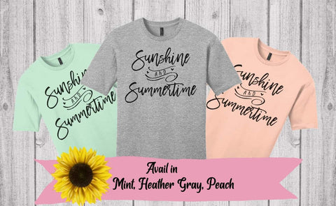 Sunshine & Summertime tee