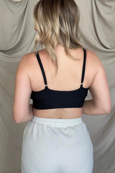 FawnFit Solid Ribbed Bralette