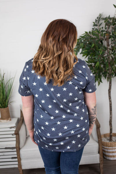 IN STOCK Olivia Tee - Navy Stars FINAL SALE