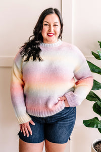 Knit Sweater In Soft Unicorn Colors