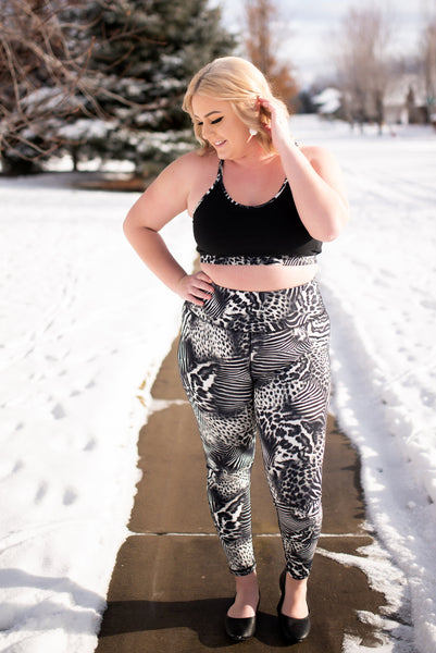 Strong To The Core Safari Athletic Leggings