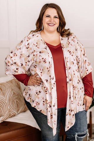 OUTLET - Heard It Today Fall Floral Kimono - Large