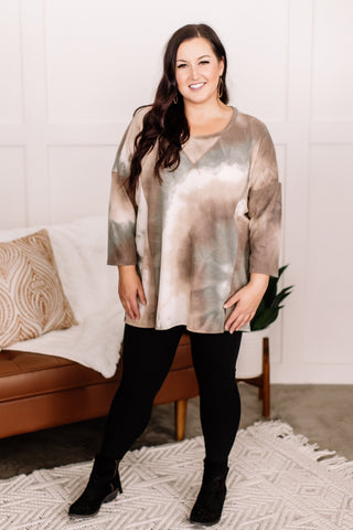 OUTLET -  I Mint To Do That Swirling Tie Dye Top - Medium