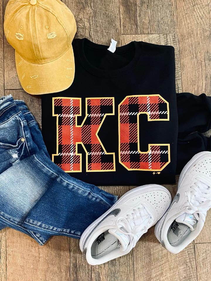 KC Plaid sweatshirt