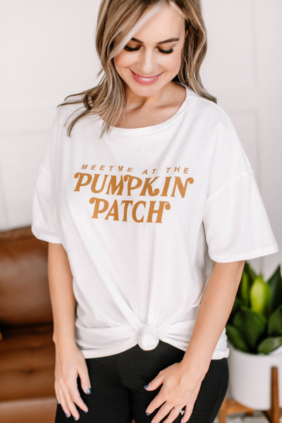 Meet Me At The Pumpkin Patch Boyfriend Top