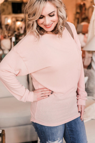 OUTLET - Pretty In Pink Long Sleeved top - Large