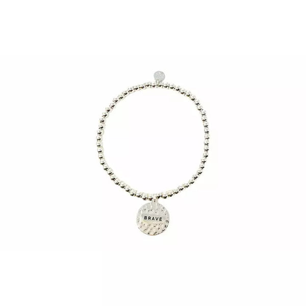 Sentiment Charm Bracelet- BRAVE