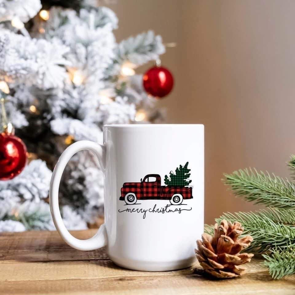 11 oz christmas coffee mug